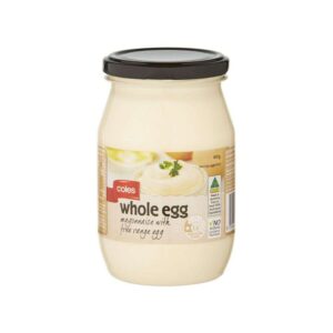 Mayonnaise glass jar